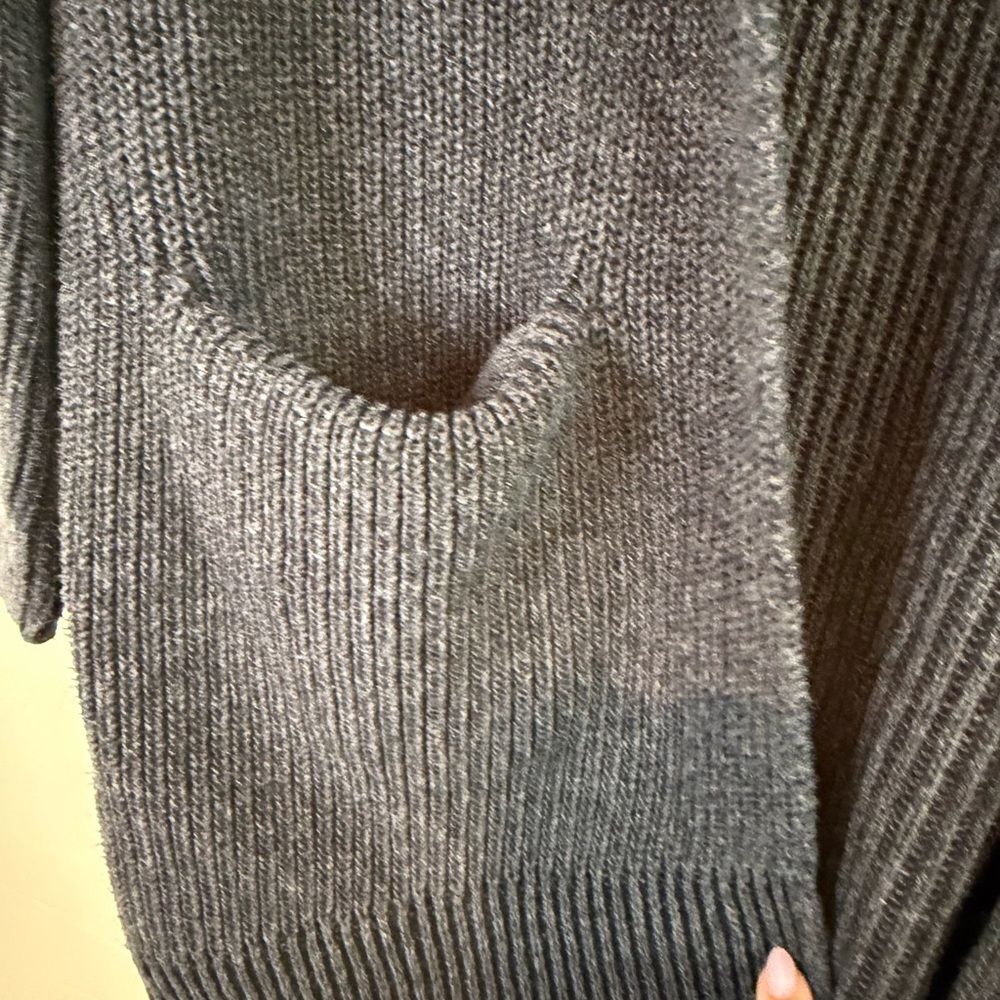 Universal Thread Slate Ribbed Open-Front Cardigan - Picture 3 of 4